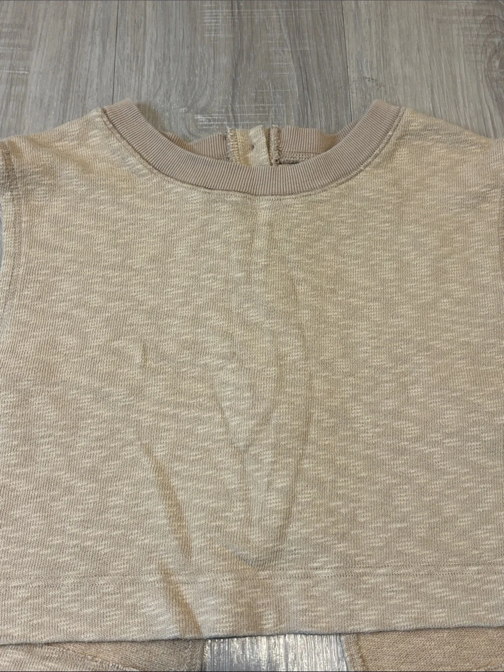 Free People Beach Oatmeal Cropped Tank